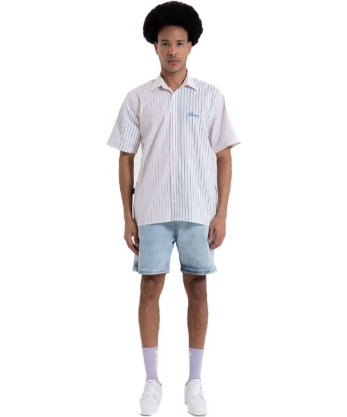 Camisa Baw Box Stripes Colorblock Estampada