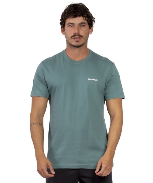 camiseta rip curl brand logo big Blue Stone