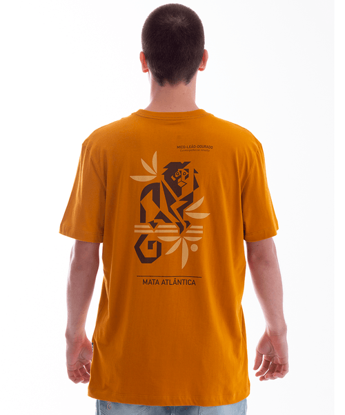 Camiseta Kayland Essencial Mico Leão Amarelo