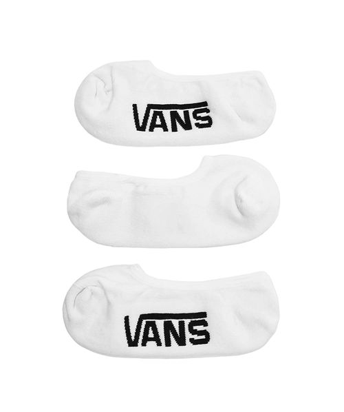 Kit Meias Vans Classic Super No Show 3 Pares White