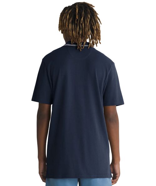 Camiseta Vans Halecrest SS Polo Dress Blues