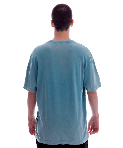 Camiseta Kayland Washed Azul Da Cor Do Mar