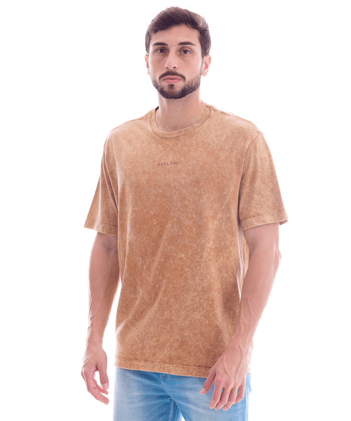Camiseta Kayland Washed Key Amarelo