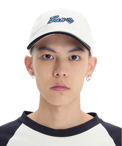 Boné Baw Dad Hat Italic Off White Black