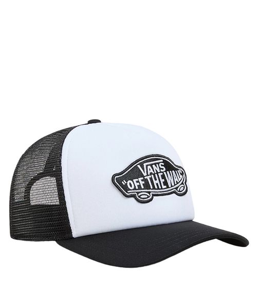 Boné Vans Classic Patch Curved Bill Trucker Black White