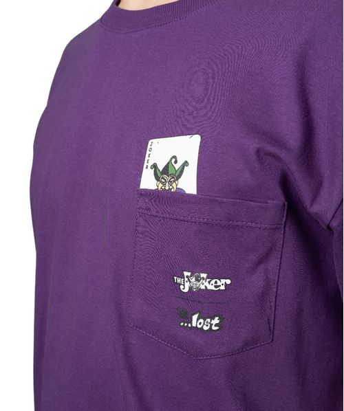 Camiseta Lost Joker Cards Bolso Roxo