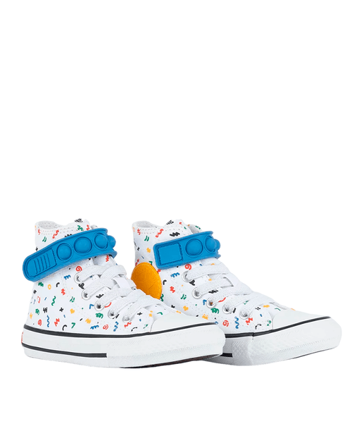 Tênis Converse Kids Chuck Taylor All Star Bubble Strap Polka Doodle Branco