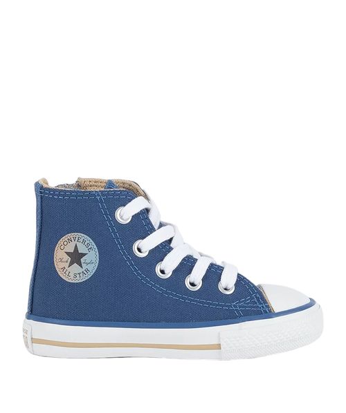Tênis Converse Kids Chuck Taylor All Star Zip Hi Azul Caqui