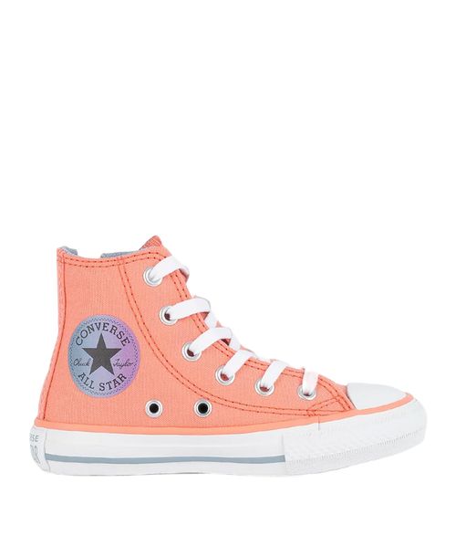 Tênis Converse Kids Chuck Taylor All Star Zip Hi Salmão