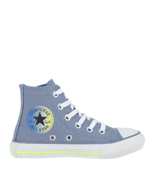 Tênis Converse Kids Chuck Taylor All Star Sidi Zip Hi Seasonal  - Azul Pedra