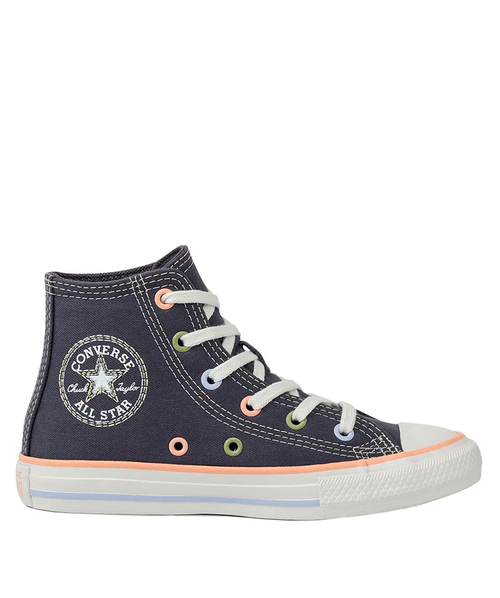 Tenis Converse Kids Chuck Taylor All Star Hi Vintage Remastered - Grafite / Amendoa