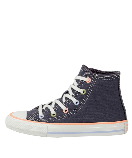 Tenis Converse Kids Chuck Taylor All Star Hi Vintage Remastered - Grafite / Amendoa