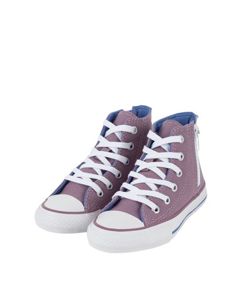 Tênis Converse Kids Chuck Taylor All Star Hi Seasonal Plus - Roxo / Azul Ancestral