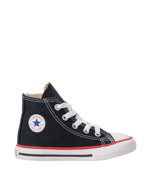 Tênis Converse Chuck Taylor All Star Kids Hi - Preto / Vermelho
