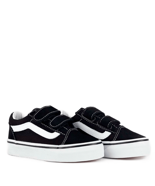 Tênis Vans Kids Old Skool V Black True White