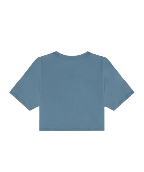 Camiseta Vans Retro V Crew Crop II SS Bluestone