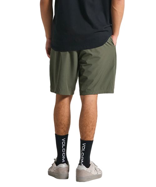 Bermuda Híbrida Volcom Cross Shred Squadron Green