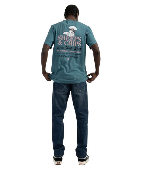 Camiseta Lost Sheeps And Chips Azul Hossegor