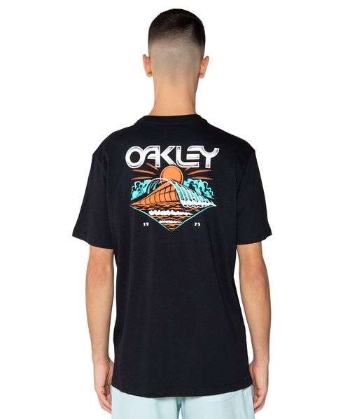 Camiseta Oakley Sun Waves Preto
