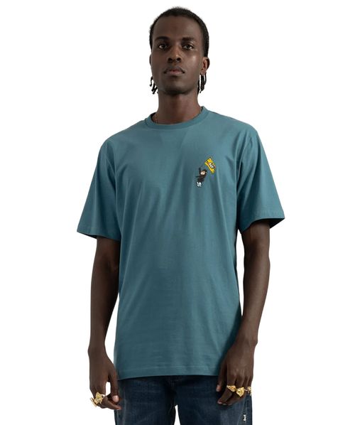 Camiseta Lost World Domination Azul Hossegor