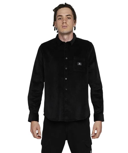 Camisa Manga Longa DC Corduroy Preto
