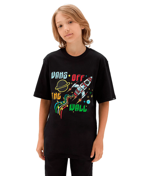 Camiseta Vans Infantil Dj Rocket Jam Ss Preto
