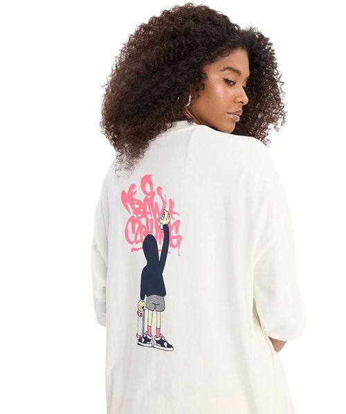 Camiseta Baw Oversized Vandal OffWhite