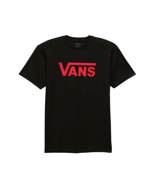 Camiseta Vans Classic SS Black Racing Red