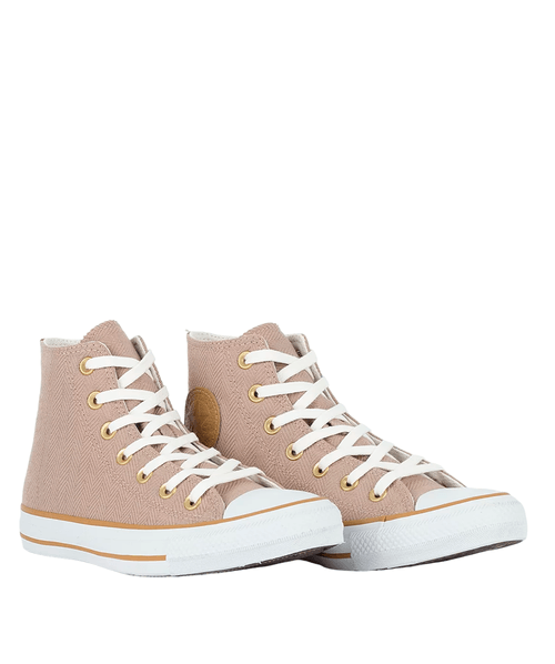 Tênis Converse Chuck Taylor All Star Hi Play On Fashion - Rosa Nude