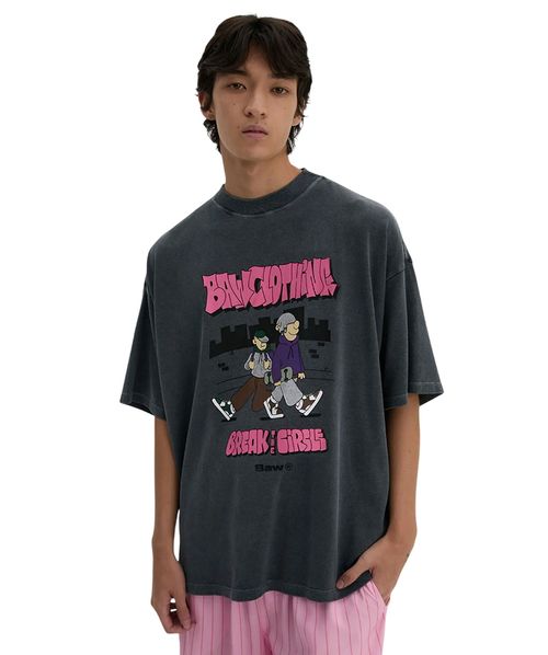 Camiseta Baw New Over Break The Circle Preto