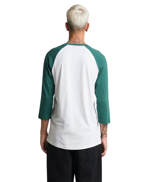Camiseta Vans Classic Raglan White Bistro Green