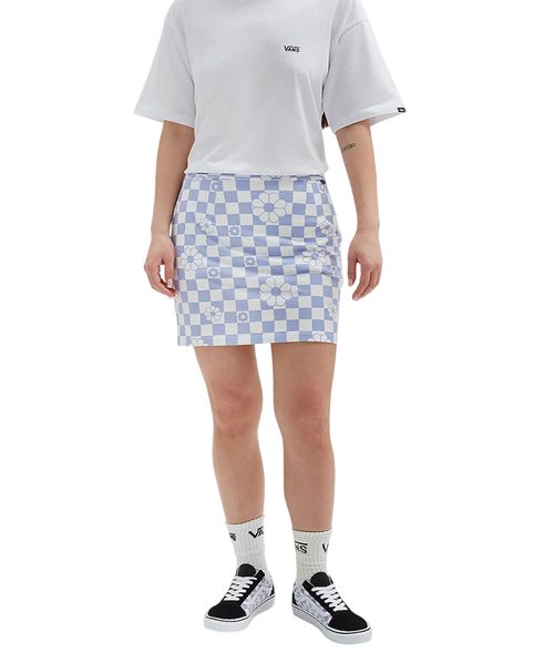 Saia Vans Fairlands Skirt Floral Checkerboard Sweet Lavender