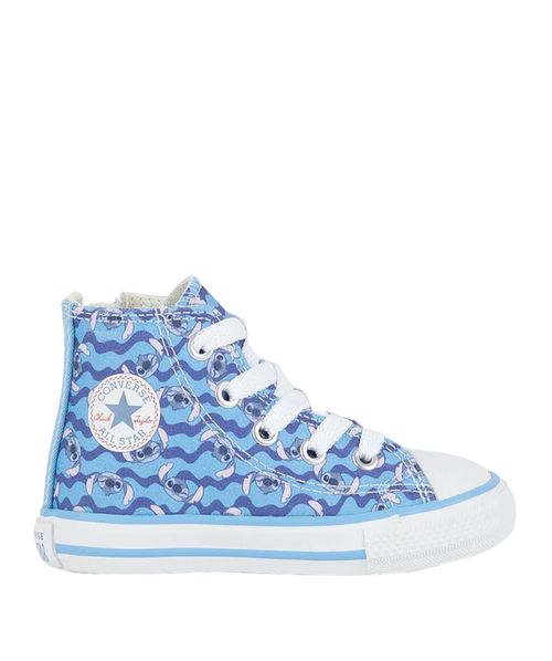 Tênis Converse Infantil Chuck Taylor All Star Side Zip Stitch Azul