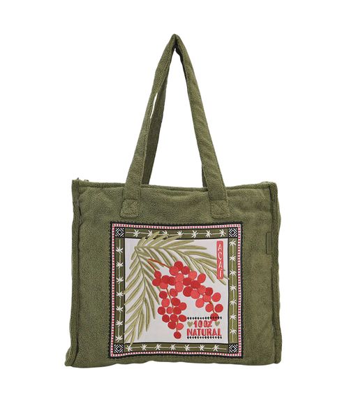Bolsa Farm Tote Carioca Revoada Tropical Verde