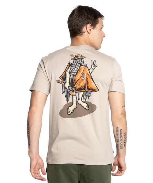 Camiseta Element Happy Camper Caqui
