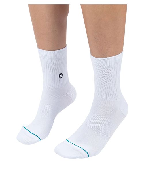 Meia Stance Icon Quarter White
