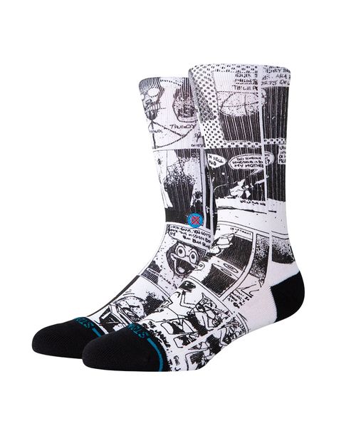 Meia Stance The Sleeve Crew Black White