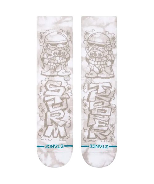 Meia Stance Dj Trooper Crew White