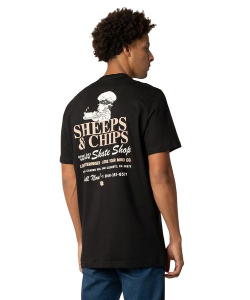 Camiseta Lost Sheeps And Chips Preto