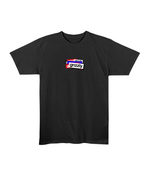 Camiseta Grizzly Overlap Tee Black
