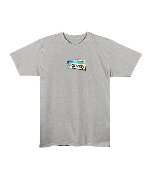Camiseta Grizzly Overlap Tee Heather Grey