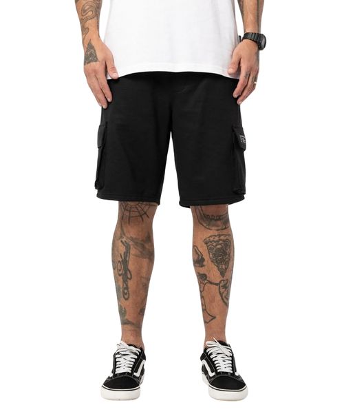 Bermuda MCD Moletom Cargo Preto