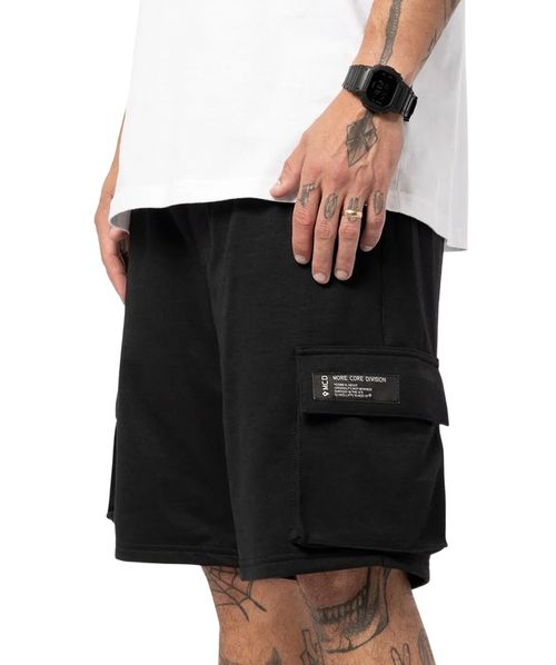 Bermuda MCD Moletom Cargo Preto