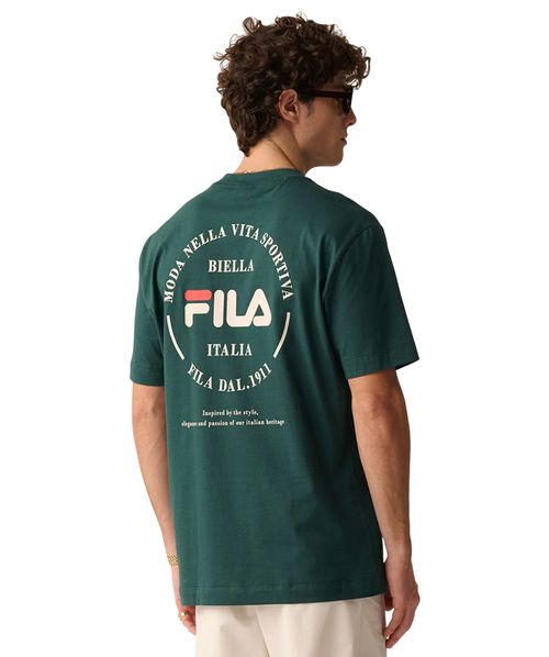 Camiseta Fila Comfort Biella 1911 Masculina Verde Floresta