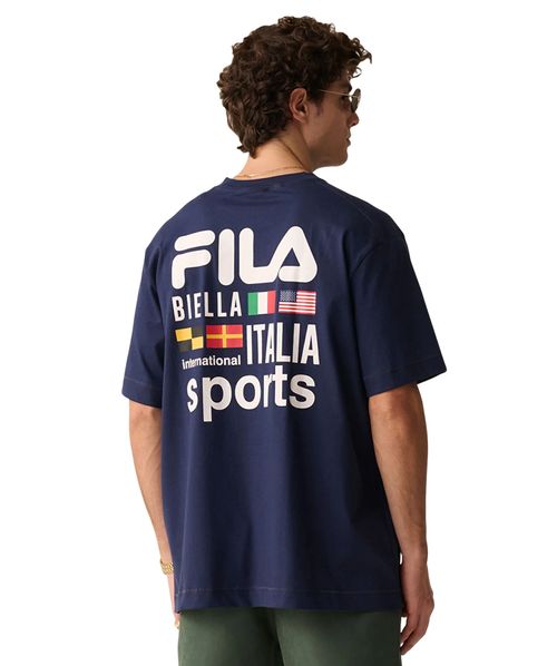 Camiseta Fila Sports International Over Masculina Marinho