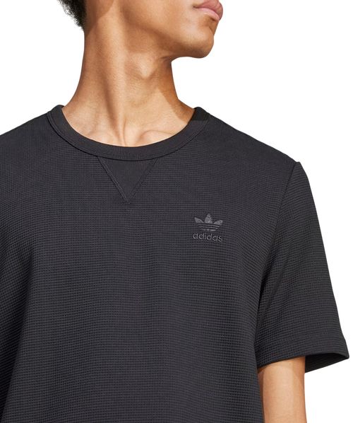 Camiseta Adidas Waffle Trefoil Essentials Black