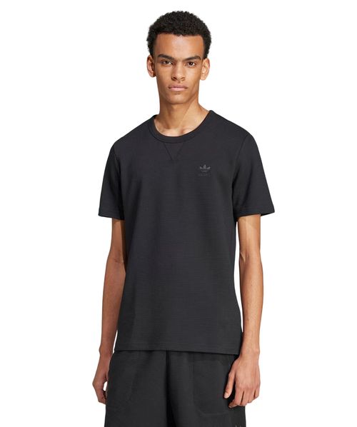 Camiseta Adidas Waffle Trefoil Essentials Black