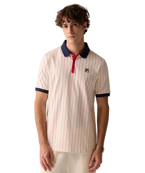 Polo Fila Bb1 Masculina Branco Marinho