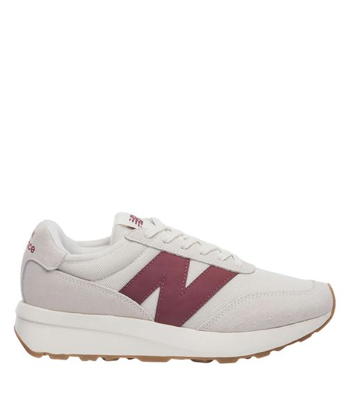 Tênis New Balance 370v1 Bege Claro Bordô