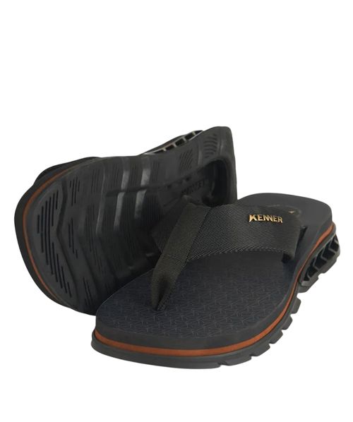 Chinelo Kenner Rakka Edição Especial Preto Canela